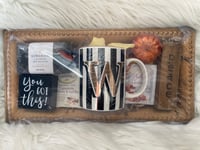 Monogram Mug Gift Set- W