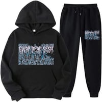 Gwap Dead Sesh Blk Jogger Set (Blue&White)