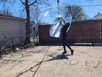 Image 1 of Healing worship flags - Living Water(light blue) Child