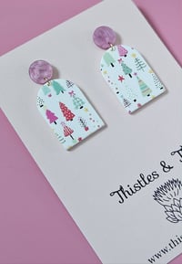Image 1 of Pretty In Pink Christmas Tree Dangles