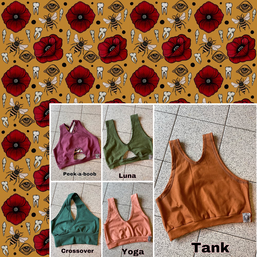 Image of Poppy Artist Series Bralettes- liner or unlined