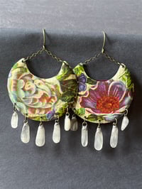 Image 4 of Pale tin earrings