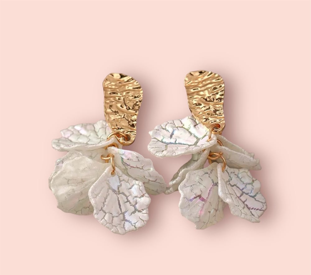 Image of Flower Petal Earrings