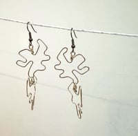 Image 2 of Squiggle drop down earrings