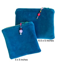 Image 1 of Set of 2 Vintage Velvet Pouches