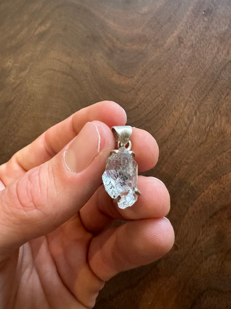 Image of Herkimer Diamond Silver Pendant