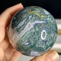 Image 3 of Moss Agate Sphere (20C)