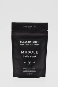 Image 1 of Halloween | Black Hatchet Muscle Bath Salt - Gift for Men