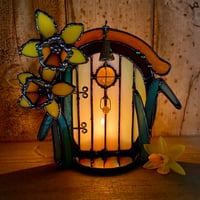 Image 1 of Daffodil Fairy Door Candle Holder 