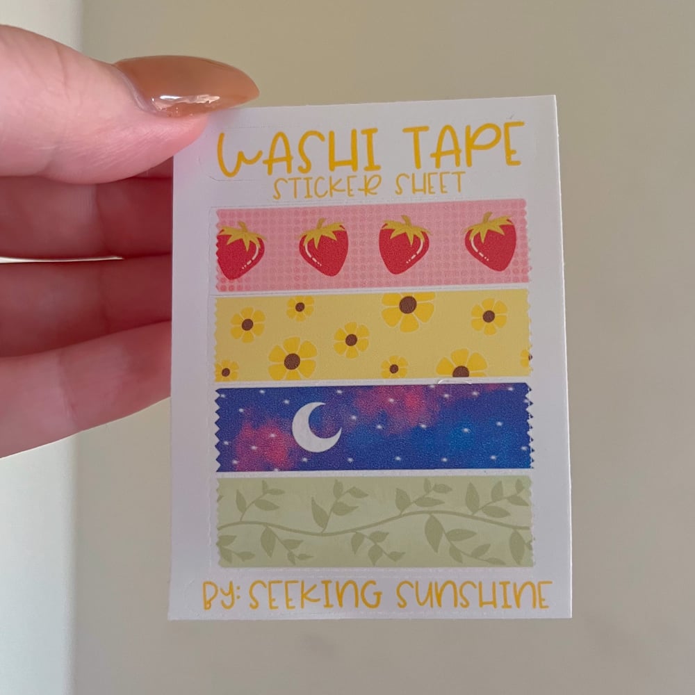 Image of washi sample stickers