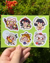 Touhou Neco Arc wave3 Stickersheet