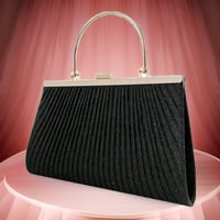 Image 2 of Glam Shimmer Pleated Evening Bag