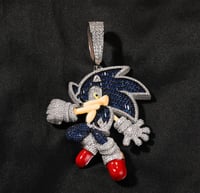 Image 1 of Icy Sonic pendant