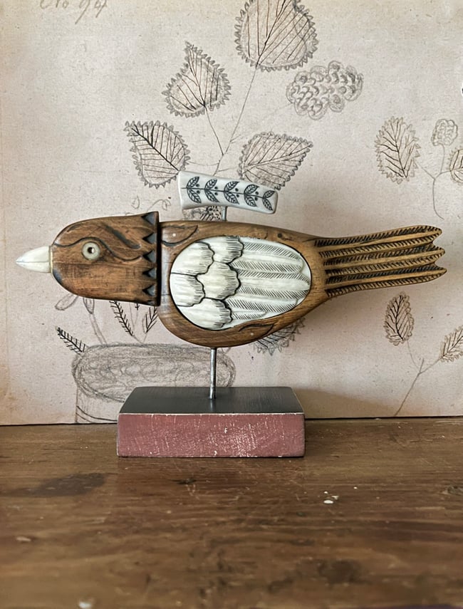 ASSEMBLAGE BIRD SCULPTURE
