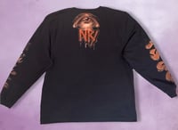 Image 3 of “BEAUTIFUL BIZARRE” BLEACH PAINTED LONG SLEEVE T-SHIRT 2XL