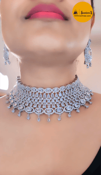 Image 2 of Krista_AD Choker Set - Party Choker Set with Earrings