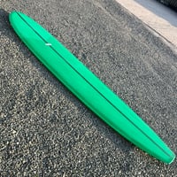 Image 4 of 9'6"  Waltz Classic Longboard Green Resin Tint Shaped by Bill Attlee