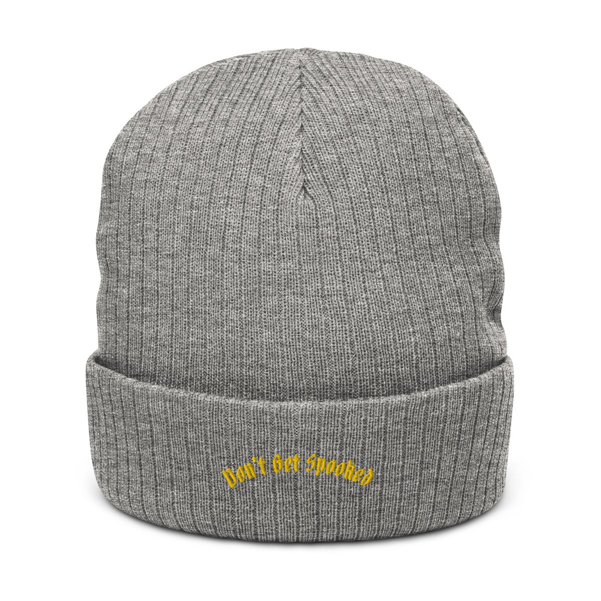 Image of SPOOKY SZN Recycled Cuffed Beanie (Grey)