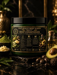 Image 1 of “ENVY” DEEP CONDITIONER W/GREEN TEA BUTTER, ALOE VERA, MATCHA GREEN TEA 