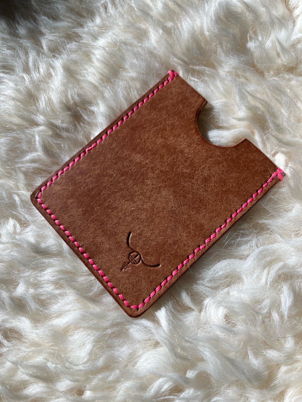 Image of Cognac Pueblo Cardholder 