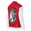 Women's Bomber Jacket "Student Council Queen" White and Red