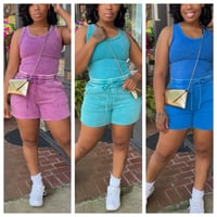 Acid Wash DIVA Short Set