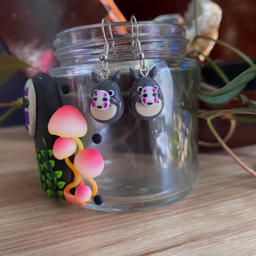 Image of Totoro No Face Earrings