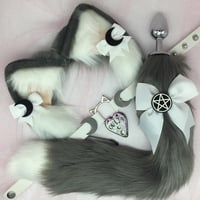 Image 1 of Gray / white Kitten set 🐈‍⬛ ouija 