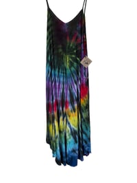Image 3 of L Woven Wide-Leg Jumpsuit with Pockets in Rock-n-Roll Tie Dye 
