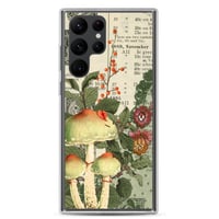 Image 7 of Colorful Antique Bookpage Mushroom Fungi Illustration Clear Case for Samsung®