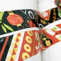 Image 2 of LUCKY Gold Foil Washi Tape