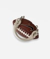 BROWN FOOTBALL BALLBAG - SILVER