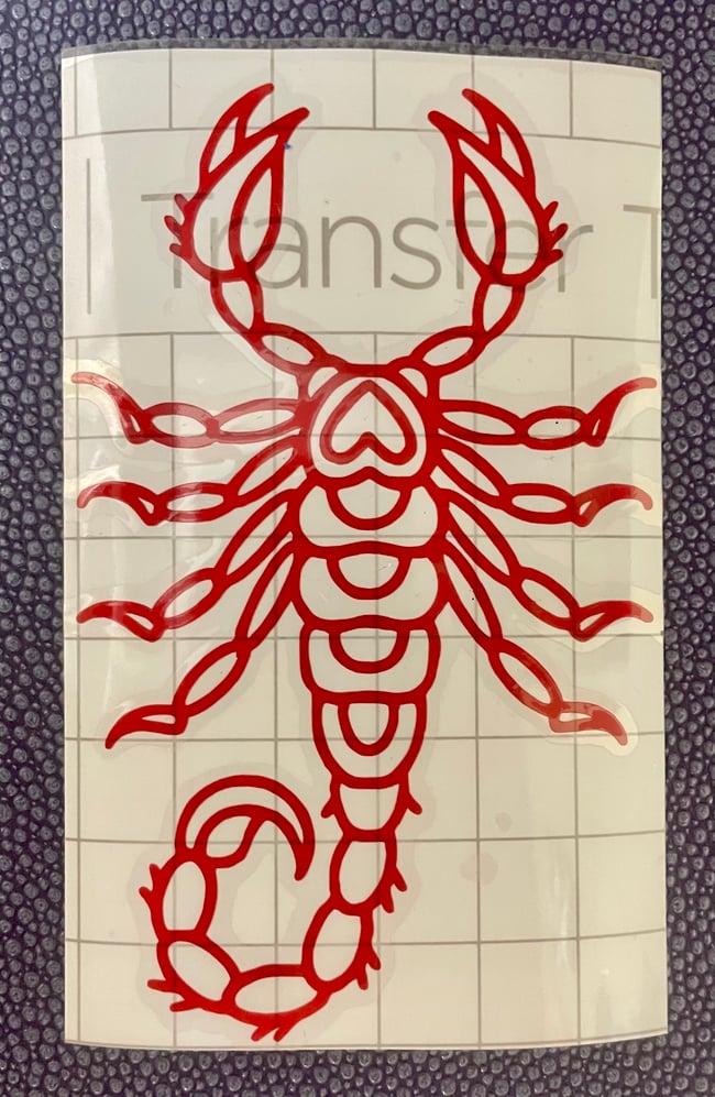 Red Scorpion Decal