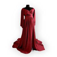 Image 1 of Women photosession set - Dorothy - size M-L | burgundy