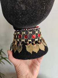 Image 1 of Afghani Bohemian Choker - Red