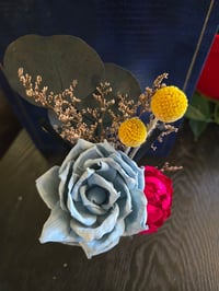Image 2 of Rustic Blue Rose and Roped Peony