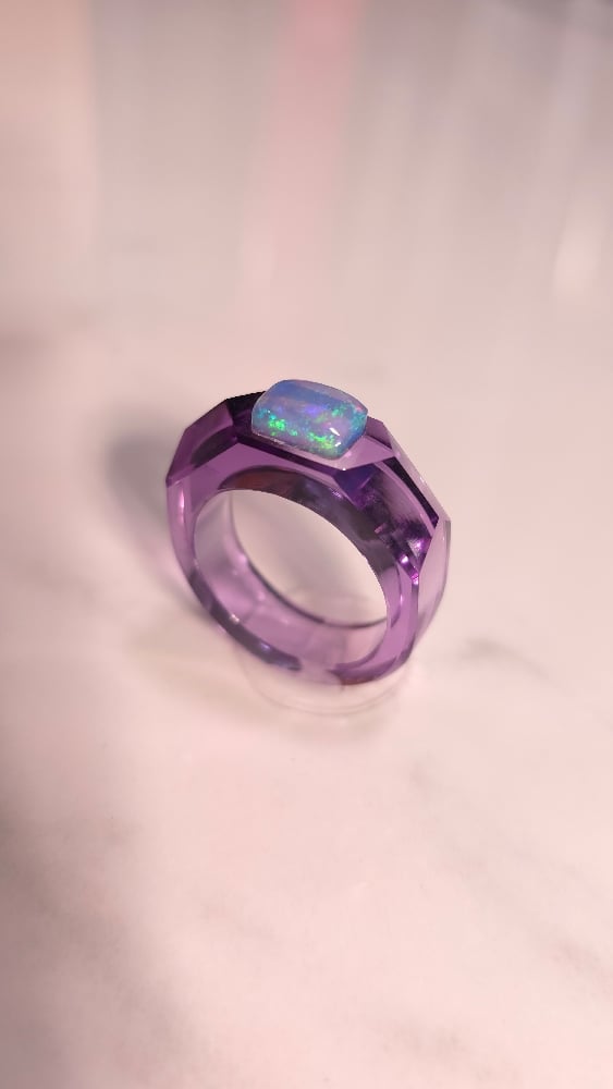 Image of Amethyst Opal Signet 