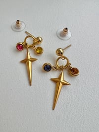 Image 4 of STAR GEM STUD EARRINGS 