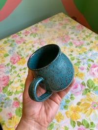 Image 4 of teal teacup