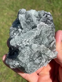 Image 13 of Green Fluorite With Sugar Quartz Specimen #1589 