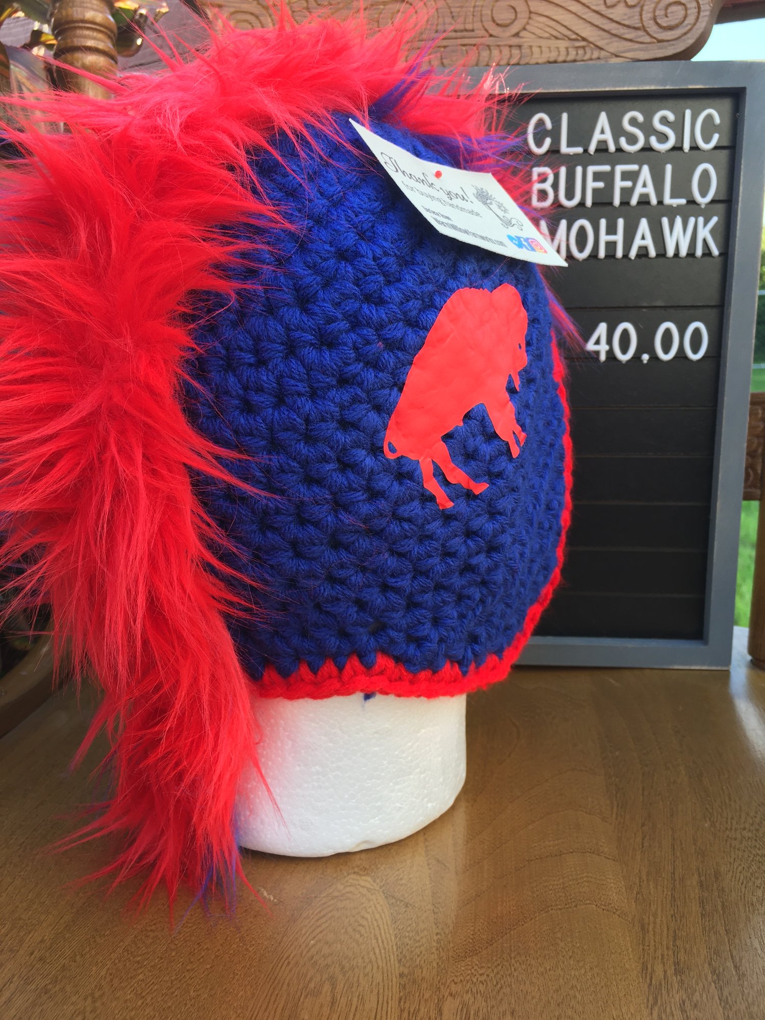 Buffalo Bills Mohawk Winter Hat 