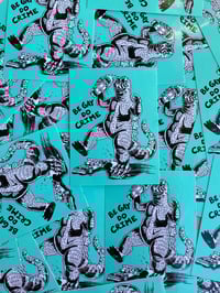 Image 1 of Be Gay Do Crime Godzilla Sticker