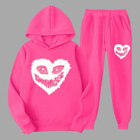 OG Mizzle Heart Jogger Set( Hot Pink)