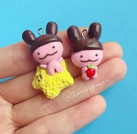 Image 2 of Meiji Apollo Bunny Star Polymer Clay Charm