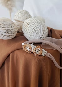 Image 5 of Newborn Headband – Cinnamon Brown Photo Prop