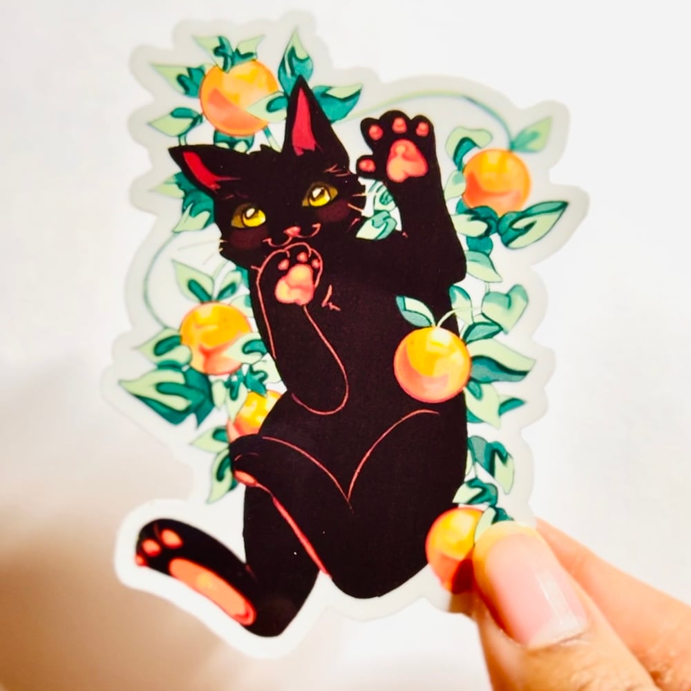 Image of Tangerine Kitty! (Black)