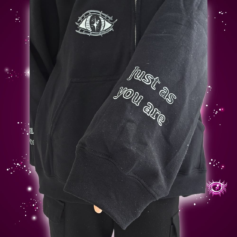 Image of You are whole just as you are zip up hoodie