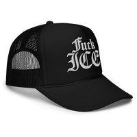 Image 2 of Fuck ICE trucker hat