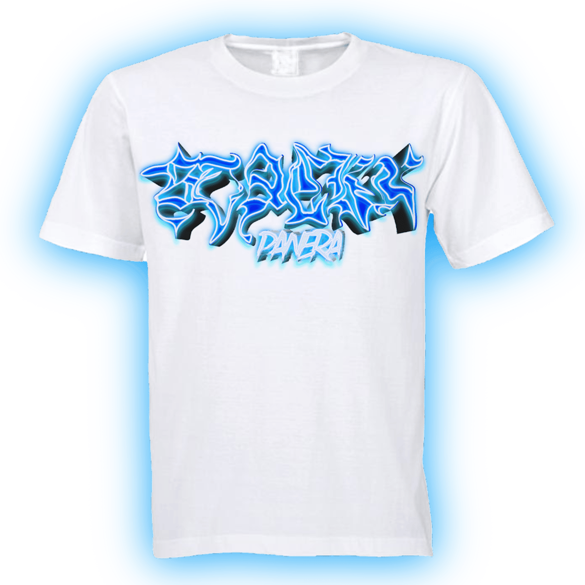 Image of BLUE “NEON GLOW” TEE