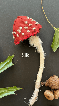 Image 3 of Red cap mushroom brooch 